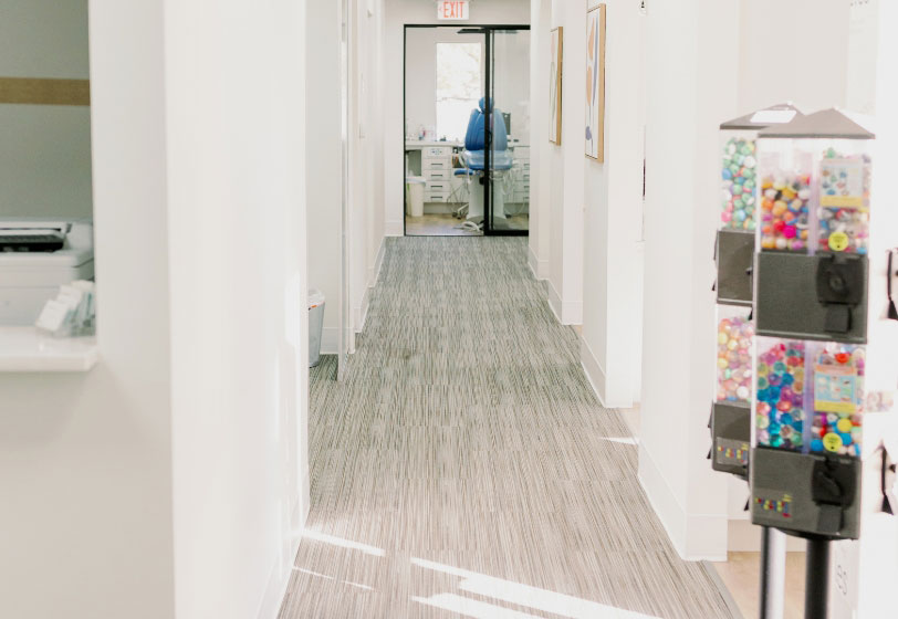 front hallway at Fort Worth pediatric dental office Smile Team Pediatric Dentistry